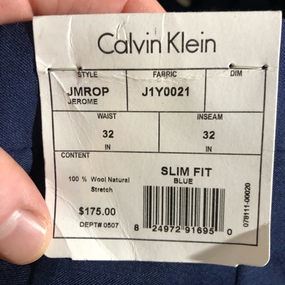 Calvin Klein Dress pants slacks navy - Picture 2 of 3